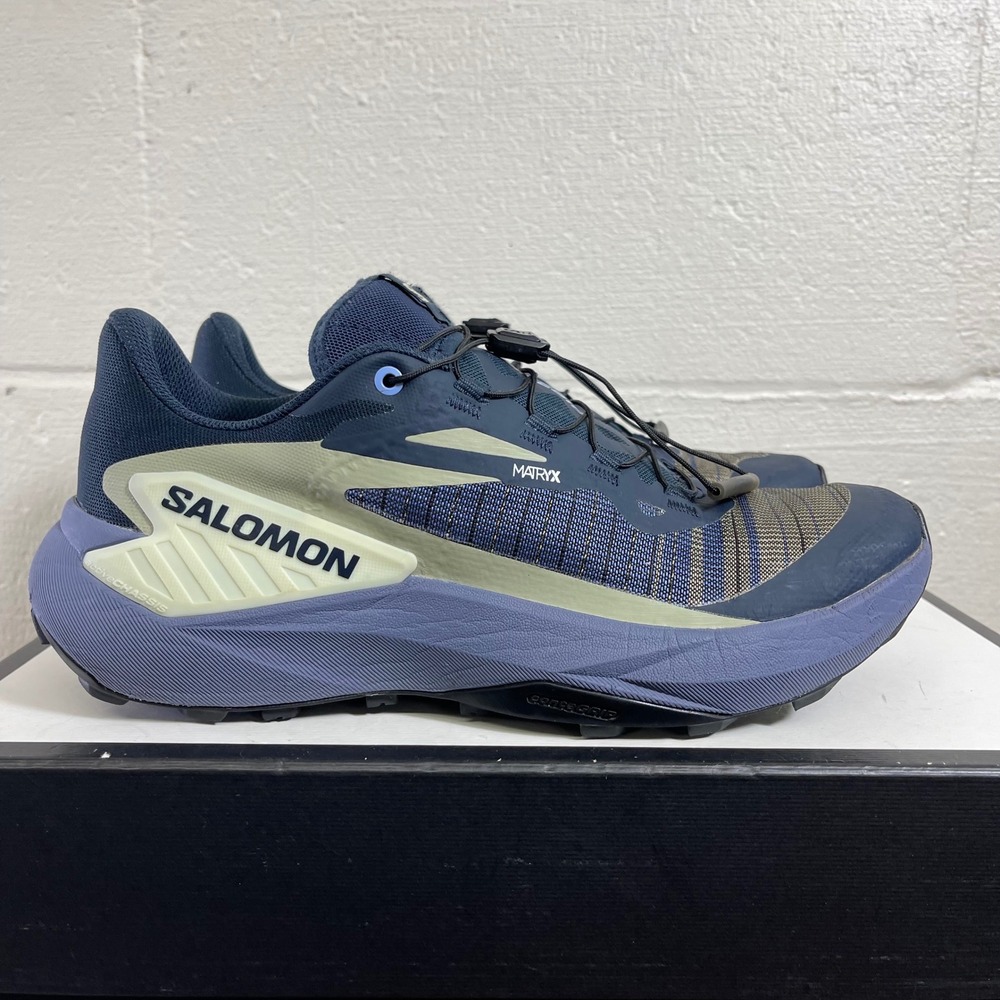 Salomon Genesis 474432 Carbon Grisaille Aloe Wash Running Shoes Women's 8.5